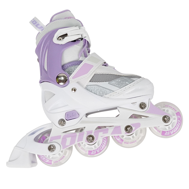 MZS713-QS Adjustable Inline Flashing Roller Skates Shoes for Kids 